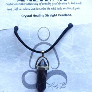 Crystal Healing Straight Pendant – AMETHYST