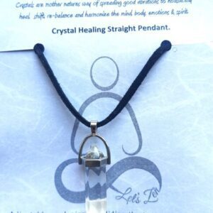 Crystal Healing Straight Pendant – CLEAR QUARTZ