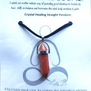 Crystal Healing Straight Pendant – GOLD SANDSTONE