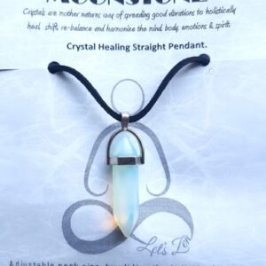 Crystal Healing Straight Pendant – MOONSTONE