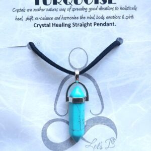 Crystal Healing Straight Pendant – TURQUOISE